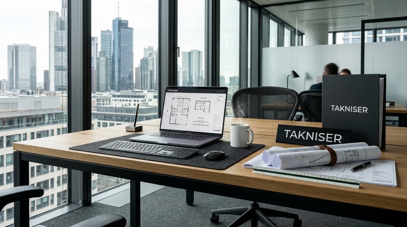 TAKNISER Modern Engineering Workstation & Executive Desk